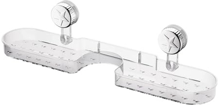 Mensola per sgocciolare, asciugacapelli, organizer per lavello, con ventosa, porta spugna perforata per lavabo, portaoggetti da cucina e organizzazione