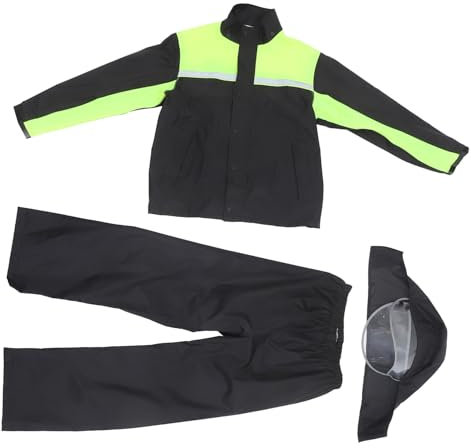 HEALEEP 1juego Traje De Lluvia Para Motociclistas Conjunto De Chaqueta y Pantalones Para Adultos Protección Completa Lluvia Diseño Ligero y Transpirable y Talla