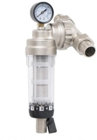 yomoe Filtro Central para Toda la Casa, Válvula Giratoria Universal de 360 Grados, Filtro de Agua de Sedimentos Reutilizable, Termofusible de 6 Puntos