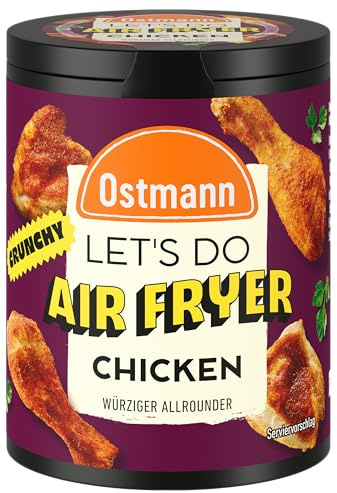 Ostmann Gewürze - Let's Do Airfryer Chicken Gewürz | 70 g in Metalldose | Gewürzmischung mit Paniermehl für einen würzig-knusprige Panade | Für Hähnchen aus der Heißluftfritteuse