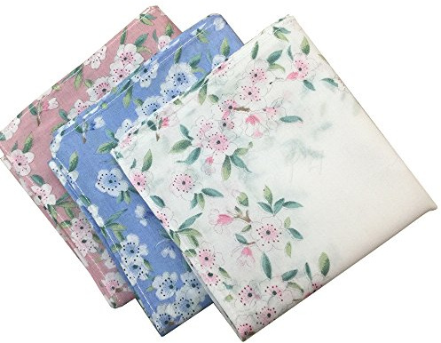 RDS HANKYTEX Ladies Printing Floral Handkerchiefs (6)