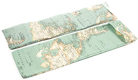 TERMOSAK Bouillotte Sèche avec Soja Vert et Lavande, 45x14 cm Coussin Chauffant Eco Chaud/Froid, avec Graines de Haute Durabilité, Sac Thermique pour Micro-ondes/Congélateur (003, 45x14+Housse)