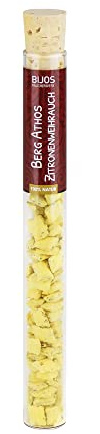Bitto Räucherwerk Weihrauch in 35 ml Glasröhre Berg Athos Zitronenweihrauch - zum Genießen und Entspannen