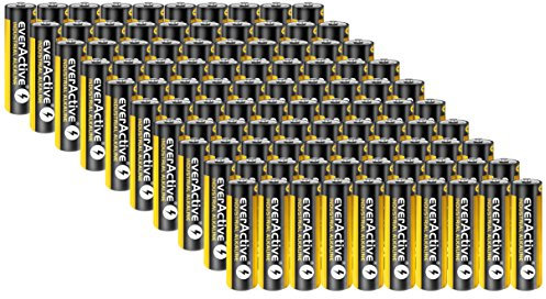 200 Stück Everactive Industrial Batterien Mignon AA 2700 mAh 1,5 V HR06 Alkaline