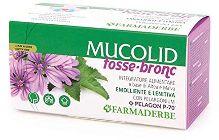 SCIROPPO TOSSE MUCOLID TOSSE-BRONC BUSTINE LENITIVO CON PELARGONIUM