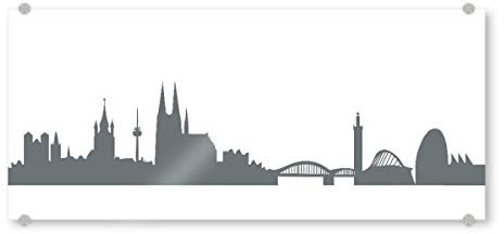 artboxONE Acrylglasbild 120x40 cm Städte/Köln Köln Monochrom Bild hinter Acrylglas - Bild köln Deutschland Dom