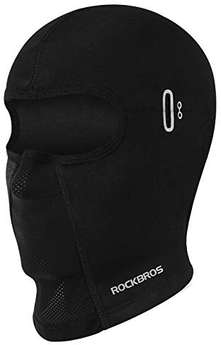 ROCKBROS Windproof Balaclava Breathable Face Cover Winter Thermal Fleece Neck Warmer Headcover Outdoor Sports Cycling Skiing Hats Fit Helmet Elastic Headwear 54-62CM