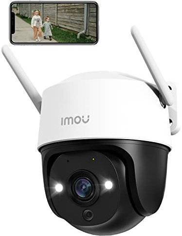 Imou 2K Outdoor Security Camera with AI Human/Vehicle Detecion, 360° PTZ WiFi Outdoor Camera Home IP CCTV with 30m Color Night Vision, Auto Motion Tracking, 2-way Audio, IP66, Siren Spotlight