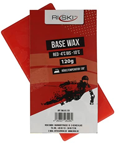 RiSki Skiwachs Base Wax Alpin rot 120g