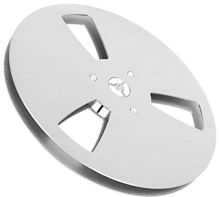 Carrete de Cinta Vacío de 1/4 de 7 Pulgadas para Reproductores de Cinta TEACs Roar Reel to Reel, Aleación de Aluminio con 3 Orificios para Abrir la Máquina, Abridor de Piezas, (Plata)