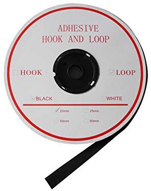 Carte Dozio - Svart + FEMAMINA Kardborreband, 1 rulle, 20 mm högpack/25 meter lång