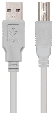 Blendend Cavo USB 2.0 per stampante, connettori tipo A maschio a B maschio, lunghezza 1,8 metri, compatibile con più modelli di stampanti, assicura una trasmissione dei dati rapida ed efficace.
