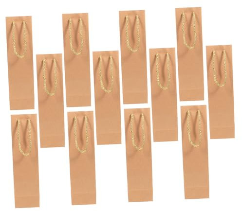minkissy 12 Piezas bolsa de vino bolsa de botella de vino s de para botellas de tote s kraft s de de de papel kraft con asa