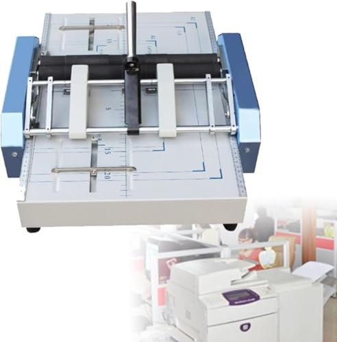HYYKEJI Grapadora eléctrica de Libros de Papel, encuadernadora automática con Grapas Planas, Interruptor autoblocante de Acero Inoxidable, bajo Nivel de Ruido, para Grapas de Libros Tipo 24/6