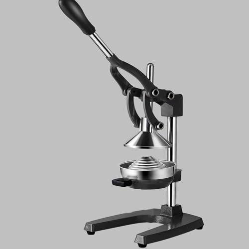 Exprimidor manual de jugo de naranja de acero inoxidable de hierro fundido, exprimidor de frutas, antideslizante, resistente y duradero, para uso en bares, cafeterías, fruterías y restaurantes.