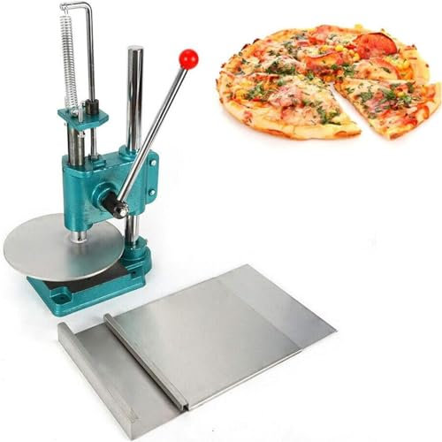 Household Pizza Tortilla Pastry Press Machine, Stainless Steel Manual Press Machine for Pizza Tortilla Dough Pastry, for Perfect Pizza Tortilla Pastry Tortilla,21cm