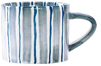 SEEHA Tazza da caffè da 200 ml, Tazza da caffè in Ceramica, Tazza da Dessert for la casa, Tazza da Latte Moderna nordica, Semplice e Creativa, con Punta d'inchiostro, for Ufficio, casa e Bar.(A)