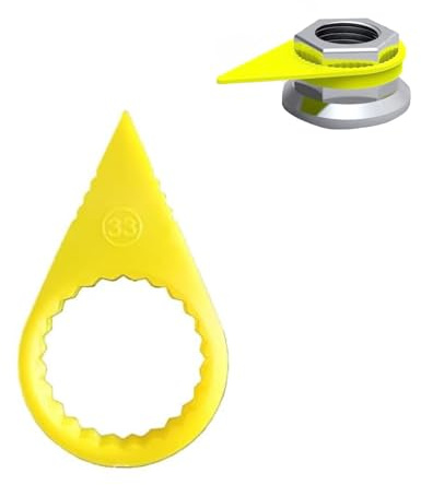 200 Stück Radmutternanzeiger 33 mm,Gelb,Radmutterindikatoren zur Sichtkontrolle von Radmuttern,Für LKW,Anhänger,Nutzfahrzeuge,Radmutter Prüfer für Lose Radmuttern,41 mm Länge