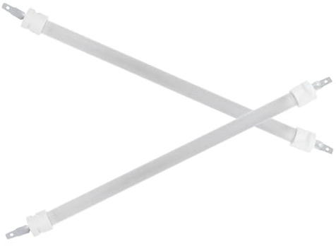 POPETPOP 2 Pezzi Tubo Riscaldante in Quarzo Ceramico di Ricambio per Scaldino Patio, Compatibile, Riscaldamento Uniforme, Bianco