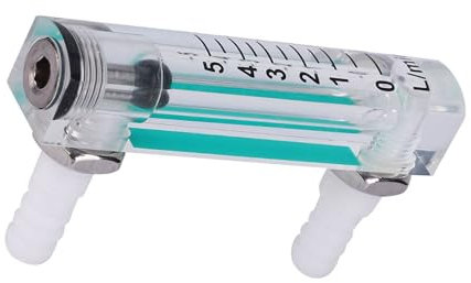 Fafeicy Gas Stream Meter with 1-5LPM Range, Oxygen Carbon Dioxide Measuring Tool for Industrial and Laboratory Use