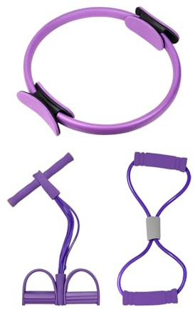 Stretch Bands for Exercises - Multipurpose Training Equipment, Foot Pedal Puller, Thigh Strength Trainer for Rehabilitation, Shoulder, Arm, Leg, Hip, Back, Fitness, Gym, Home, Ballet, Tan