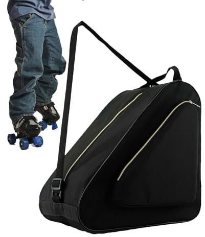 Schlittschuhtasche – Rucksack mit verstellbaren Riemen, Eiskunstlauftasche – für Skiausrüstung, Reisen, Kinder, Damen, Herren, Jugend