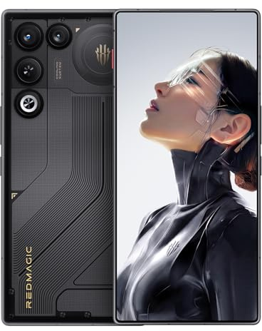 REDMAGIC 11 Air 144Hz Smartphone Gaming, 5G Android Téléphone Portable, 16GB RAM+512GB ROM, Snapdragon 8 Elite, 6.85 OLED Écran, FHD+, 50MP Caméra, 80W Chargeur, Dual-Sim, NFC Noir