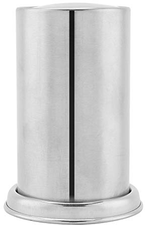 Mimdixy Porta stuzzicadenti in acciaio inossidabile, scatola porta bastoncini di cotone Elegante contenitore per dispenser stuzzicadenti in metallo per l'arredamento della scrivania