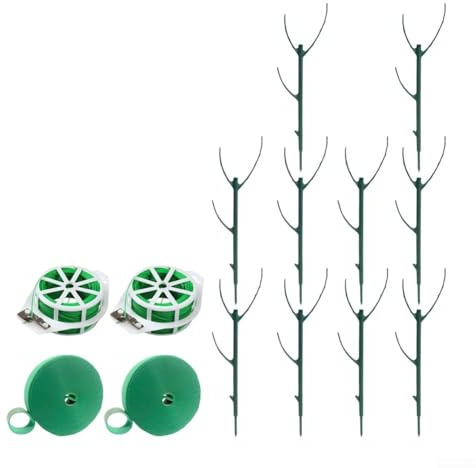 Lot de 2 piquets de support empilables pour plantes grimpantes d'intérieur et d'extérieur Pothos Monstera