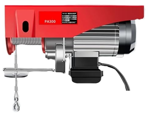 Grúa eléctrica miniatura for el hogar, 650 W, portátil, con control remoto y cabrestante de cable. Freno automático