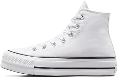 Converse Chuck Taylor All Star Lift, Gymnastics Shoe, White/Black/White,