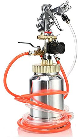 Toplionace 2L Colorato Vernice Acqua-in-Acqua Pistola a Spruzzo, Pressione Serbatoio Pistola di Espulsione per Vernice di Marmo Vernice al Lattice Vernice Pietra (Calibro 2.0)