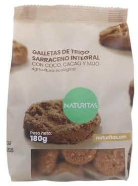 Galletas Trigo Sarraceno | 180g | Naturitas Essentials | Cacao Coco BIO