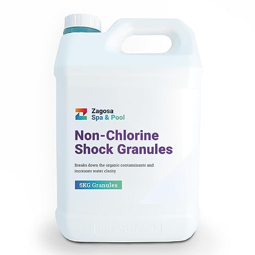 Zagosa Non Chlorine Shock Granules 5kg for Spa & Pool Maintenance - Water Clarifier for Hot Tubs & Swimming Pools