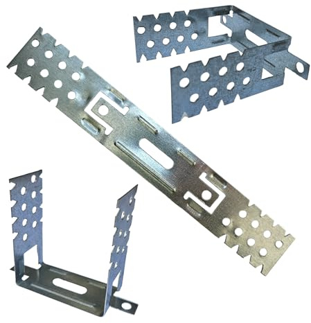 MiG-met - Direktabhänger - 0,8x75mm - 100 ST - Deckenverkleidung - Deckenabhänger trockenbau - U profil - Aluminium profil - Trockenbauprofil - Splint - Rigips werkzeug - plattenheber - Deckenhalter
