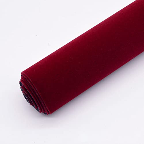 150 cm Breit Bastelfilz Selbstklebend Kinder Vliesstoff Stoff Filzplatten zum Filzuntersetzer Basteln Nähen DIY Patchwork(Size:1.5 * 1m,Color:Weinrot)