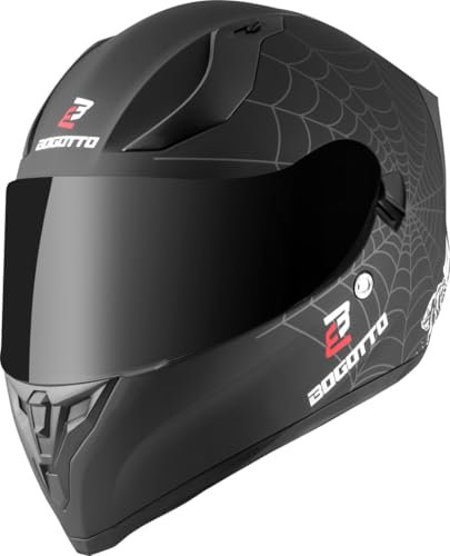 Bogotto H128 Grim Evo Helm, schwarz/weiß, L