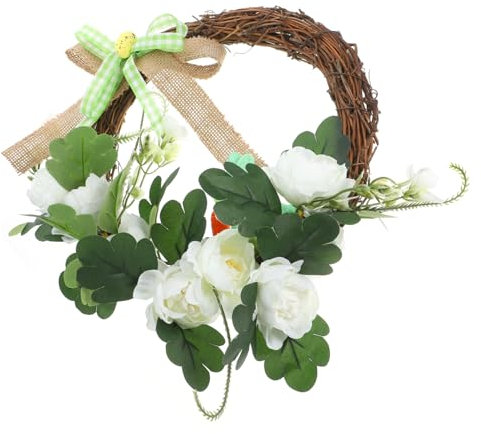 IMIKEYA Easter Floral Wreath Künstlicher Blütenkranz Für Haustür Frühlingsdeko Für Ostern Und Türdekoration Für Feierlichkeiten Und Hochzeiten