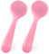 2Pack Silicone Face Brush Manual Face Scrub Exfoliating Brushes Soft Facial Brushes Waterproof Skin Friendly Face Cleaner Brush for Women Men Blackheads Makeup Residues Removal(Pink)