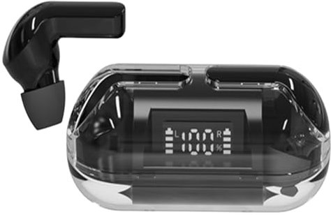 Auriculares Inalámbricos - Auriculares Inalámbricos Con Cancelación De Ruido, Auriculares Intrauditivos Estéreo | Auriculares Transparentes Con Cancelación De Ruido, Auriculares Internos Con Pantalla