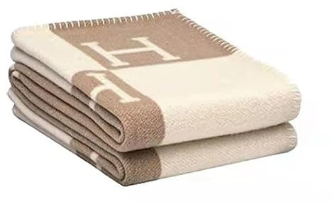 SWZEC Crystalli Elegante WOL-Kaschmir-Decke - Isabelle (Khaki,1-St)