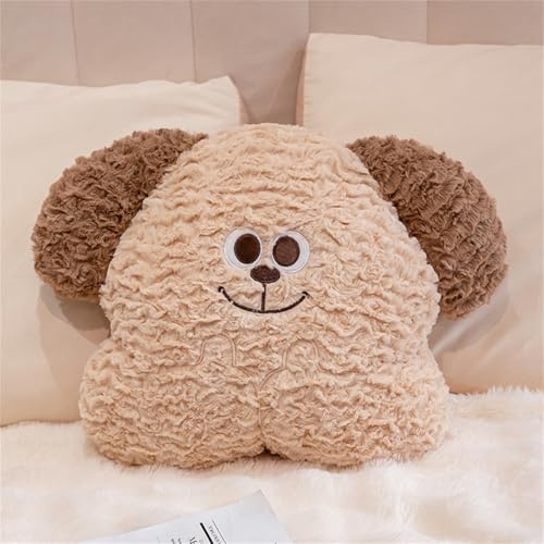 Ueiwffzo Kuschelkissen Hund/Bär 33cm Kreative Flauschige Kissen, Kinderkissen Bär Niedliches Plüschkissen, Sofakissen Kuscheltiere Kawaii Weiche Sofadekoration, Geschenke (Hund)