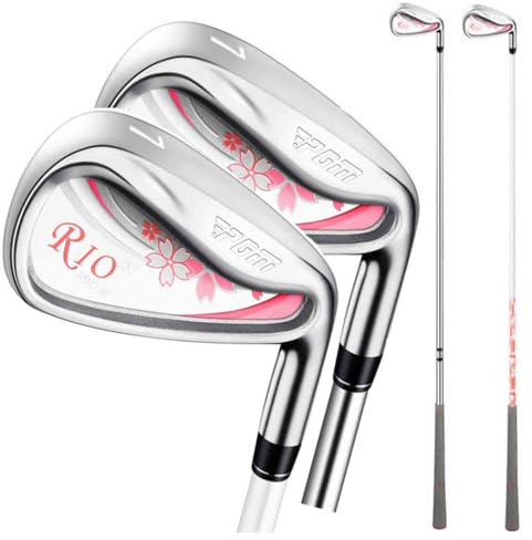 # 7 mazze da golf in ferro da donna per destrorsi in ferro con albero in acciaio/carbonio Loft 34 gradi Golf Pole (con asta in carbonio, donne)