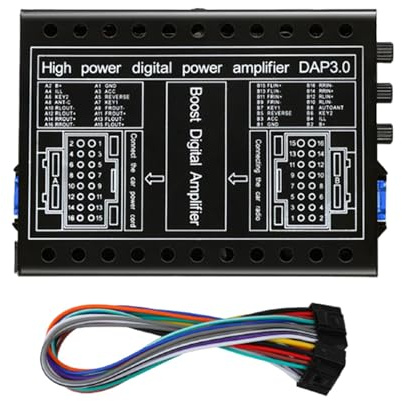 Processori audio digitali da 12 V, 4 x 60 W, per aggiornamento senza perdita CAR DSP Amplificatore di regolazione per auto DSP