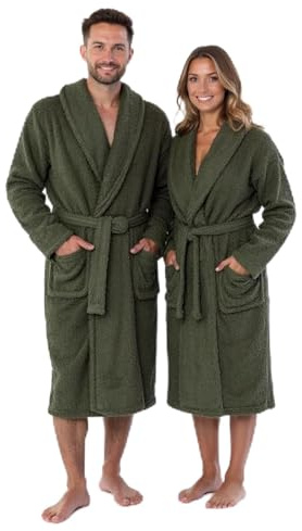 BOSKIMO Peignoir de Bain Unisexe 100% Coton OEKO-TEX – Robe de Chambre pour Homme et Femme – Éponge Américaine – Doux et Super Absorbant