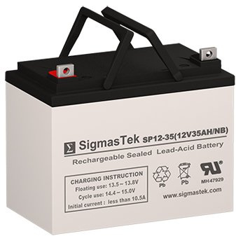 Battery Replacement for Cub Cadet HDS2135-12 Volt 35AH U1 AGM Battery with Nut & Bolt Terminal by SigmasTek