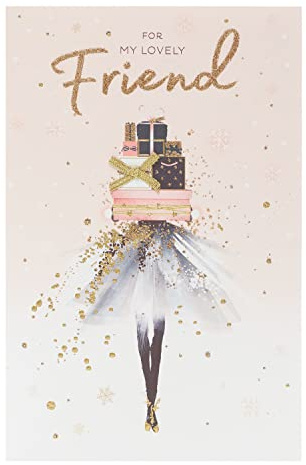 Weihnachtskarte für besondere Freunde, Weihnachtsgeschenke für Frauen, Weihnachtsgeschenkkarte für meinen lieben Freund, stilvolle Weihnachten