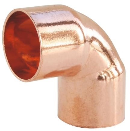 SOMATHERM FOR YOU - Kupfer Lötfitting - Winkel 90° Doppel Innengewinde Ø18 Kleiner Radius - NF konform.