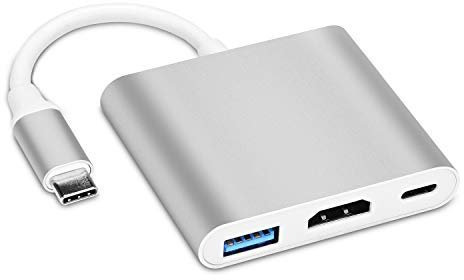 COVVY Adattatore USB-C a HDMI USB C convertitore porta di ricarica adattatore USB C Hub compatibile con Chromebook/Samsung Galaxy S8/S9, MacBook Air, iPad Pro 2020, Dell XPS 13/15 e altri