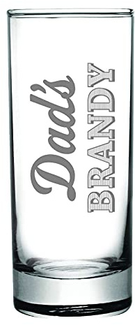 You Personalise Dad's Engraved Hiball Glass - Dad's Brandy Glass